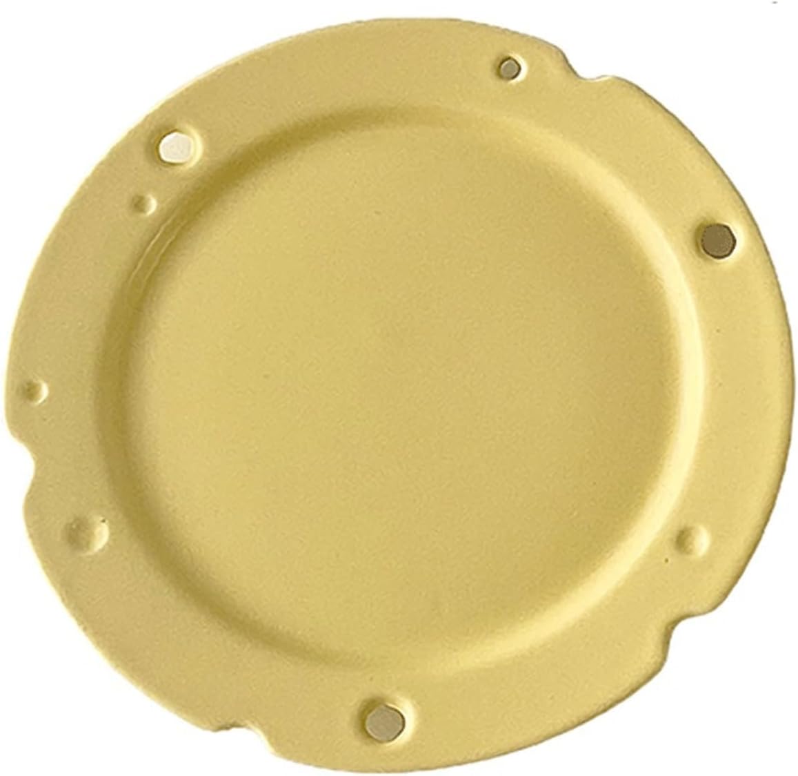 Ceramic Plate Ceramic Dinner Plate Cute Yellow Cheese Shaped Breakfast Plate Creative Cake Shaped Dessert Plate Dinner Plates(White)