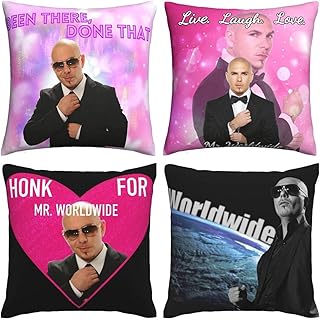 Mr Worldwide Mr 305 poszewki na poduszki ozdobne zestaw 4 poszewek na poduszki dekoracja kanapa poszewka na poduszkę dekoracje do domu samochodu 40 x 40 cm