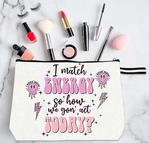 Miniatura 6 de Bolsa de maquillaje inspirada para mujer, bonita bolsa de cosméticos para amigos y familia, bolsa de aseo de viaje, bolsa de cosméticos portátil,