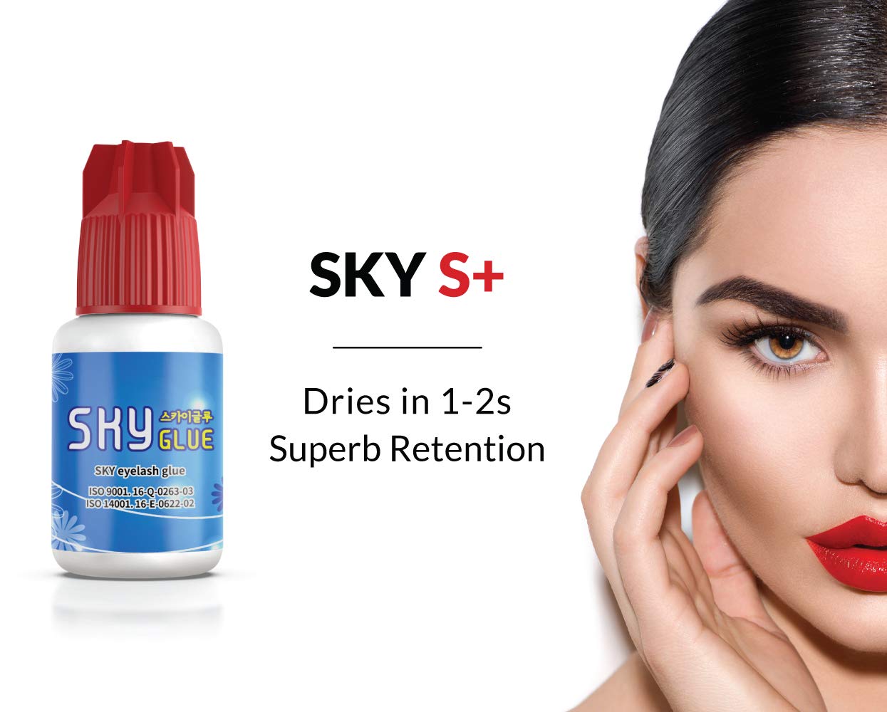Flash Deals - 60% OFF Super Strong Eyelash Extension Glue Sky S+ 5ml 2 Pack - Professional Black Bonding Adhesive for Long Lasting Semi Permanent Individual Lash Extensions – 1-2s Fast Drying / 6-7 Week Retention 50% Off Discount Super Strong Eyelash Extension Glue Sky S+ 5ml 2 Pack - Professional Black Bonding Adhesive for Long Lasting Semi Permanent Individual Lash Extensions – 1-2s Fast Drying / 6-7 Week Retention