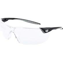 Caterpillar Rebel 113-AF Safety Glasses, Black/Grey Clear Lens