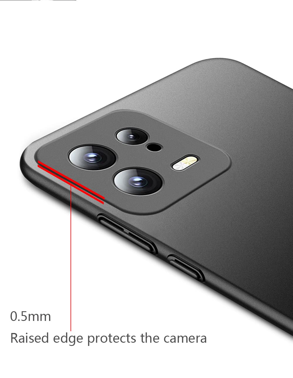 Bastmei Hülle Für Xiaomi 13 Lite 5G (2023) – Ultraleicht, Kratzfest, Mattierte Textur, Blau