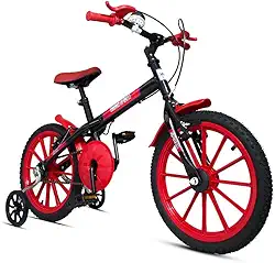 Bicicleta Infantil Aro 16 Ravok Meninos e Meninas com Rodinhas e Buzina