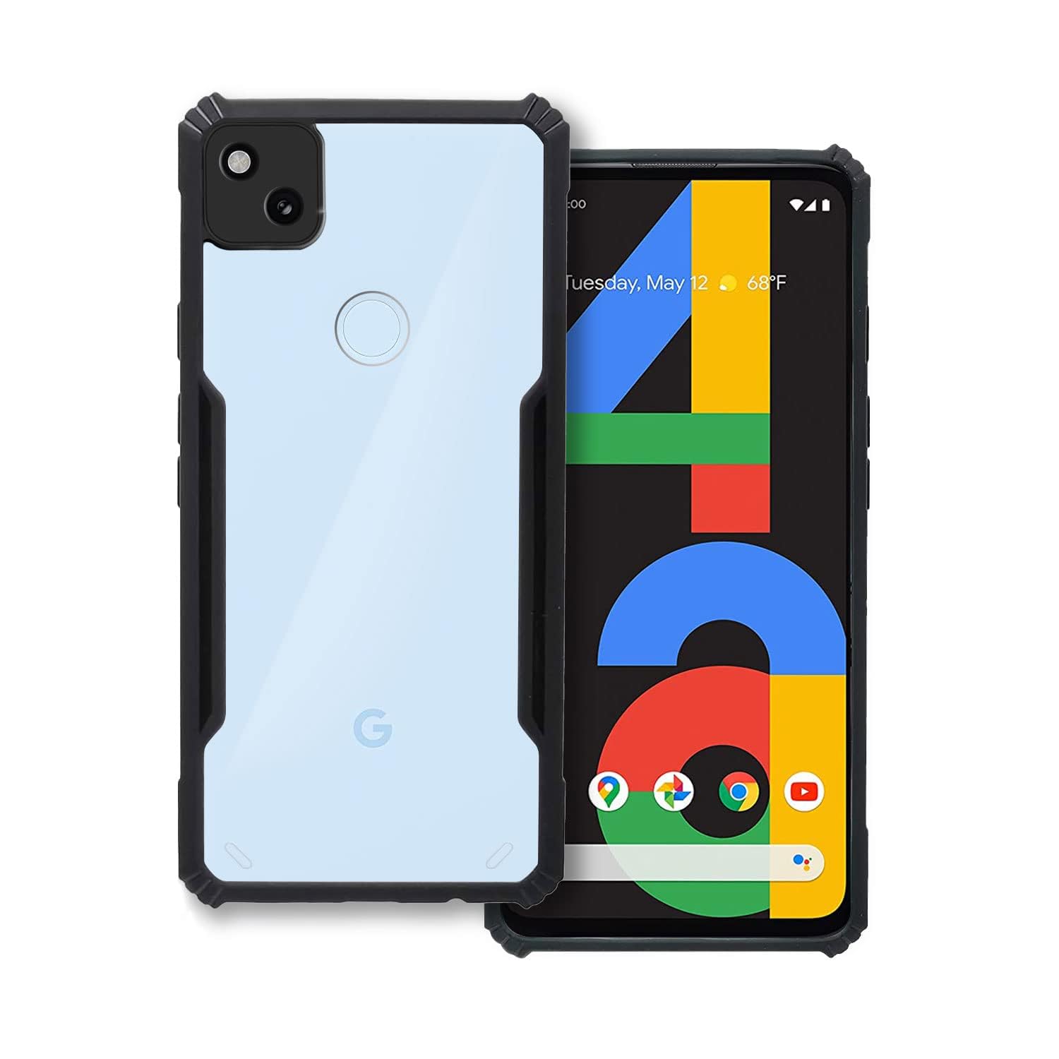 Plus 360 Degree Protection Black Border Back Cover for Google Pixel 4A 4G - Black (B0CDHBFLPS) Amazon Price History, Amazon Price Tracker