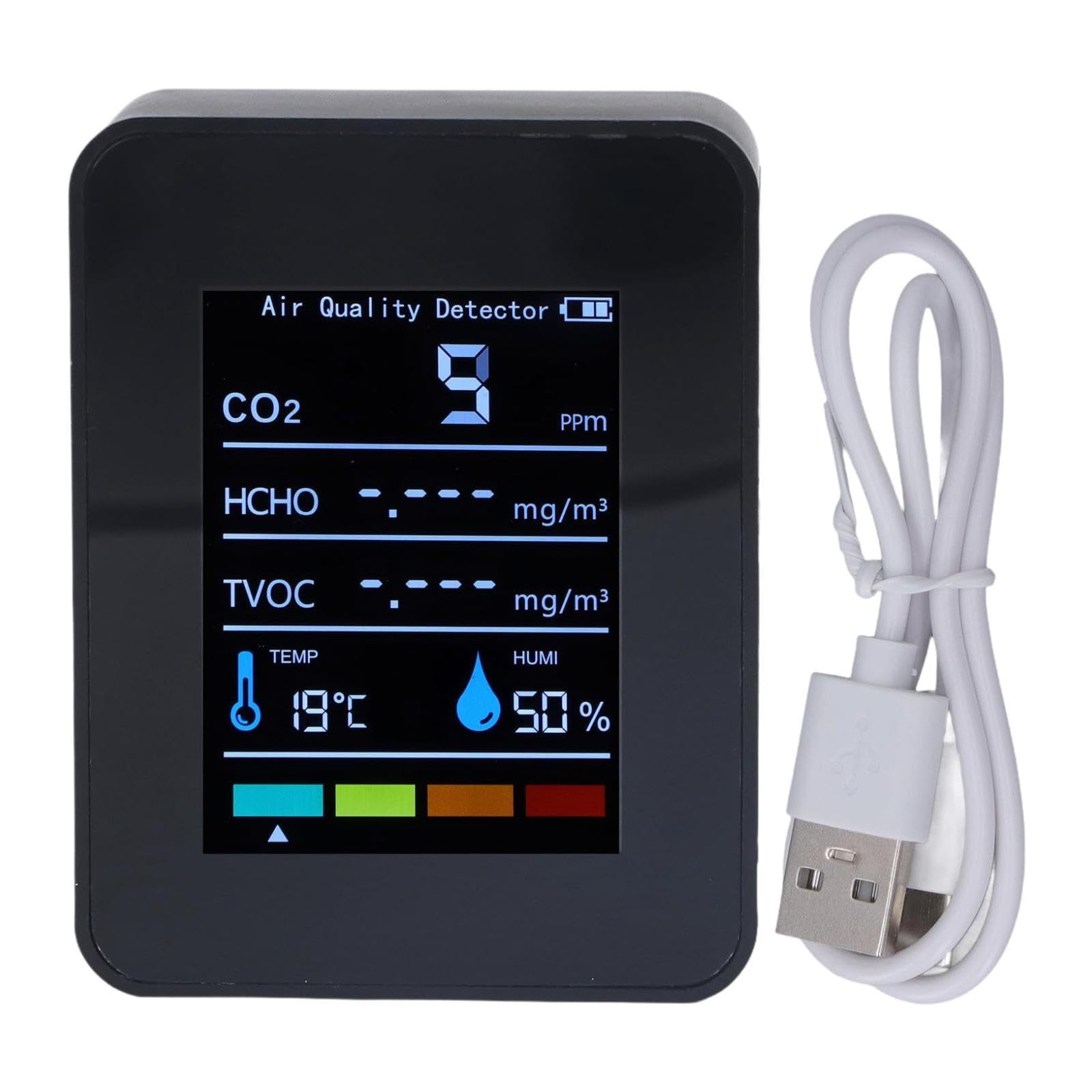 Air Quality Meter with Sound Alarm CO2 High Accurate for Office Yard Kitchen-image-29
