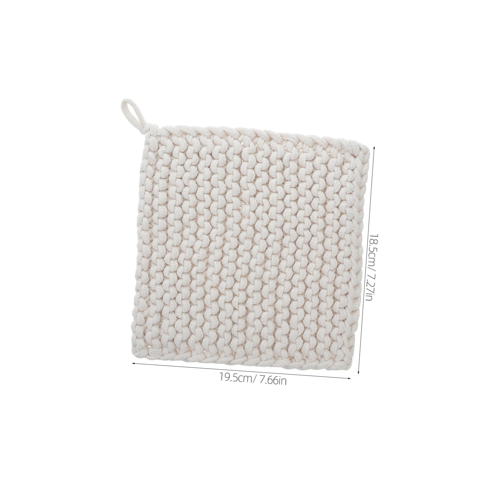 CIYODO Square Pot Mats Cotton Rope Weave Heat Resistant Anti-scalding Kitchen Supplies Decorative Placemats for Home