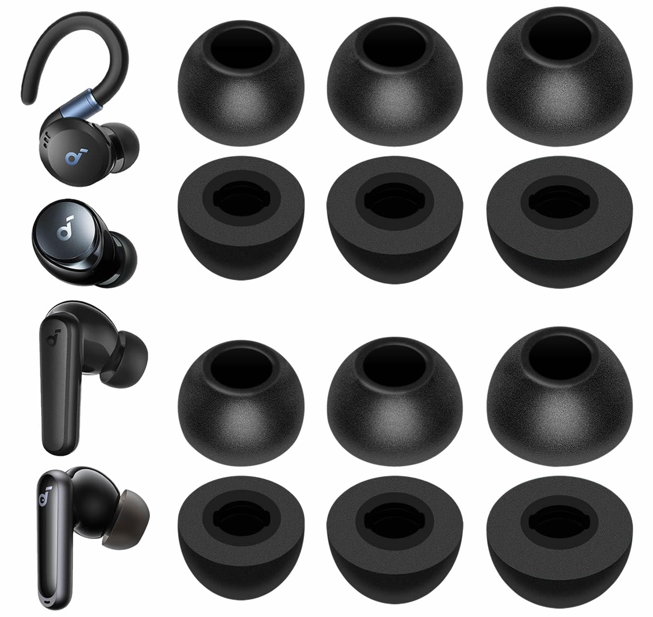 Amazon.com: IiEXCEL for Soundcore Sport X20 Memory Foam Ear Tips