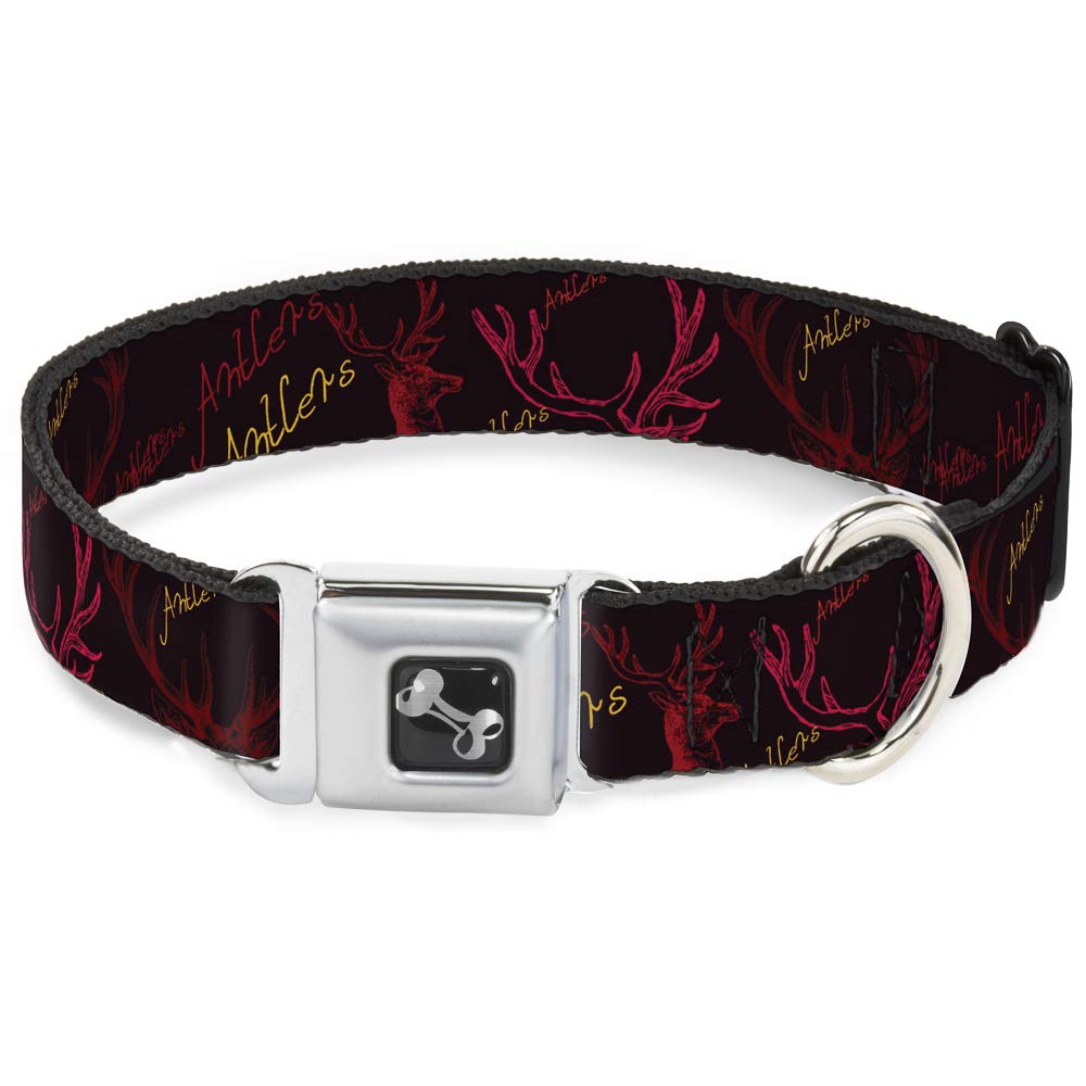 Collier de chien en forme d'os anti-traction et réglable large