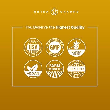 NutraChamps Korean Red Panax Ginseng Capsules with Ginkgo Biloba Extra Strength 20% Ginsenosides for Energy, Focus, Vitality & Immune Support Ginseng Root Extract Supplement for Men (90, Premium Gold)