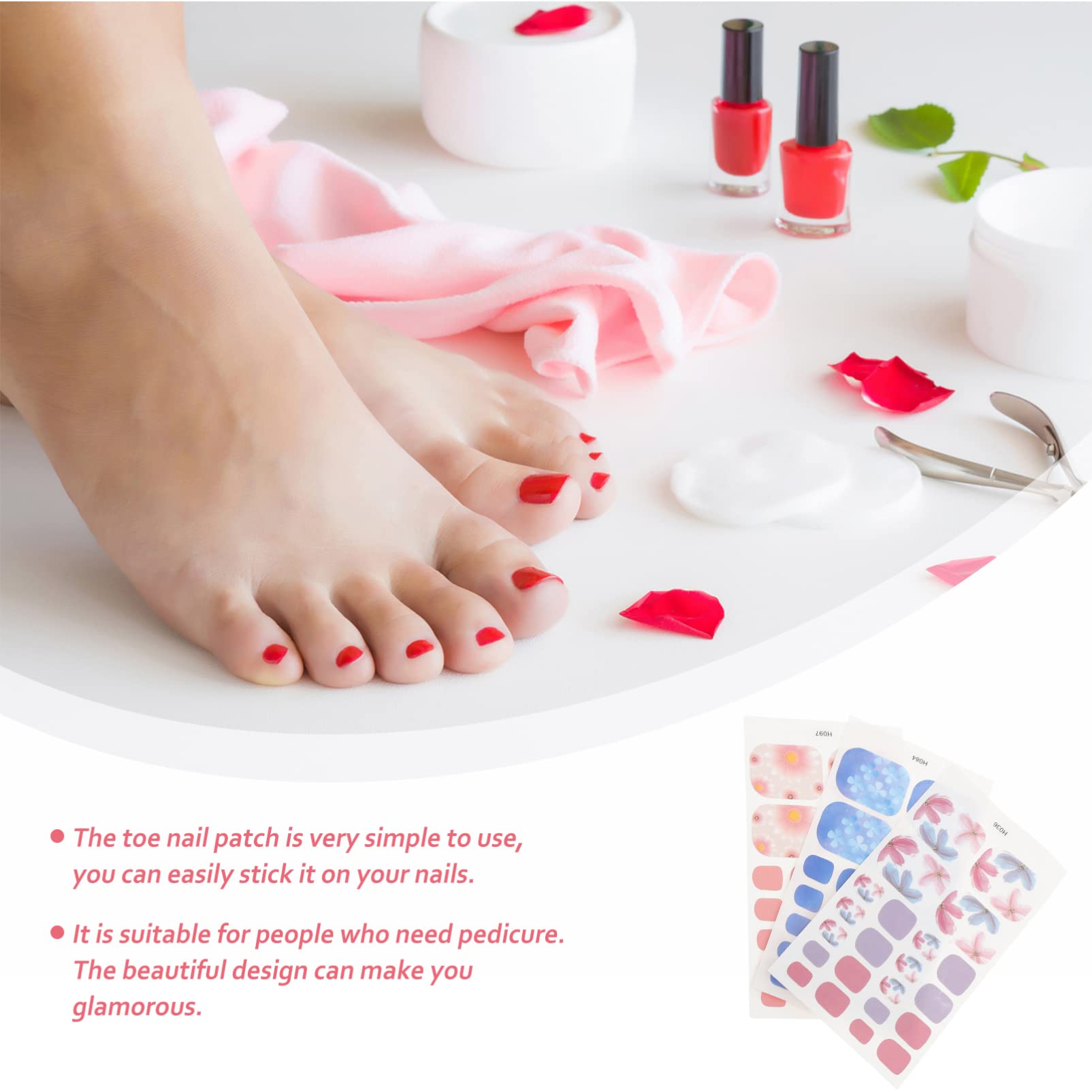 4 Set Adesivi Per Unghie Dei Decorativi E Impermeabili Per Nail Art Per Donne E Ragazze Facili Applicare E Rimuovere Per Occasione 6 Fogli*4