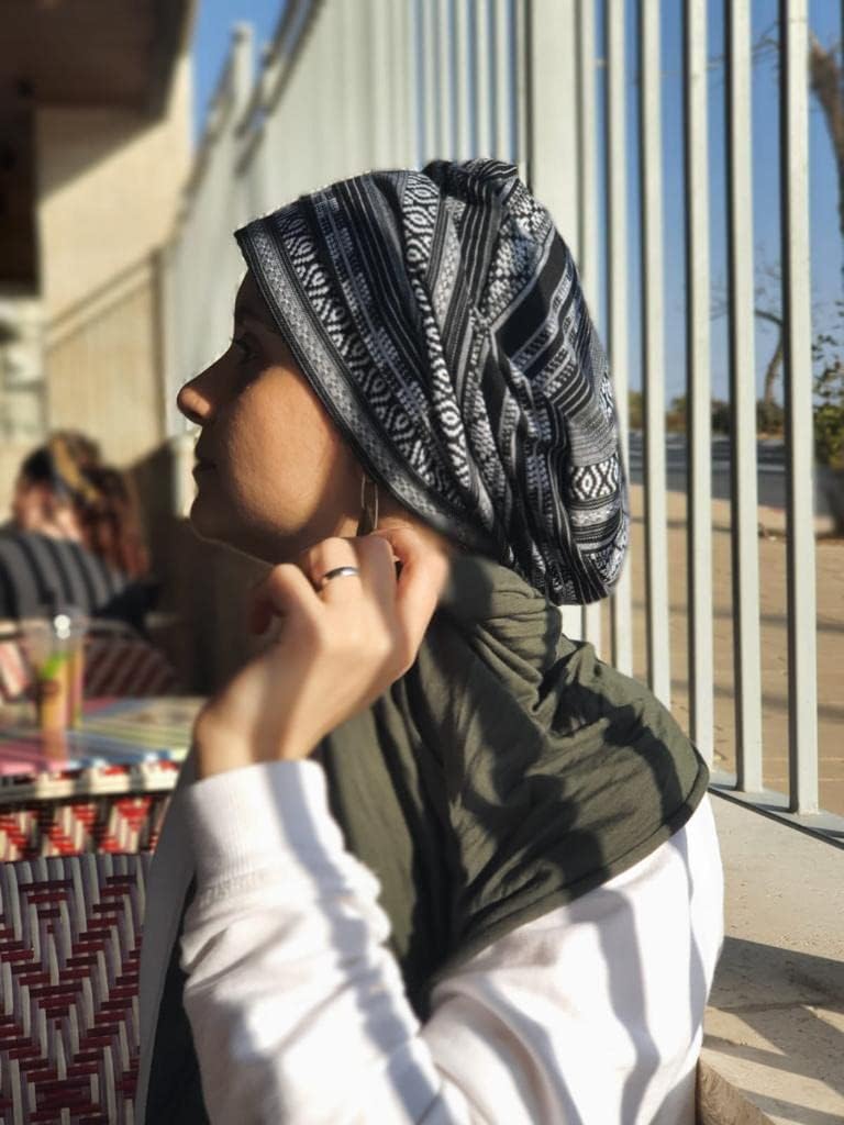 Ermandina Adjustable Tichel Beret for Women – Modest Slouchy Beanie Style Snood, Jewish Head Covering - Image 4