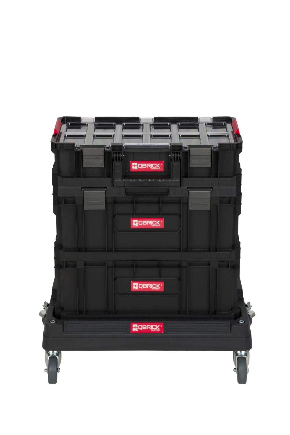 Qbrick System Chariot à outils XL avec de nombreux accessoires Dimensions (l x p x h) : 53 x 38 x 98 cm