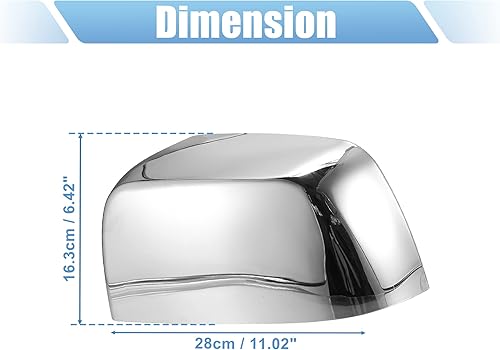 Miniatura 3 de X AUTOHAUX Par de cubiertas de espejo cromado cromado para Chevrolet Colorado 2015-2021 para GMC Canyon 2015-2021