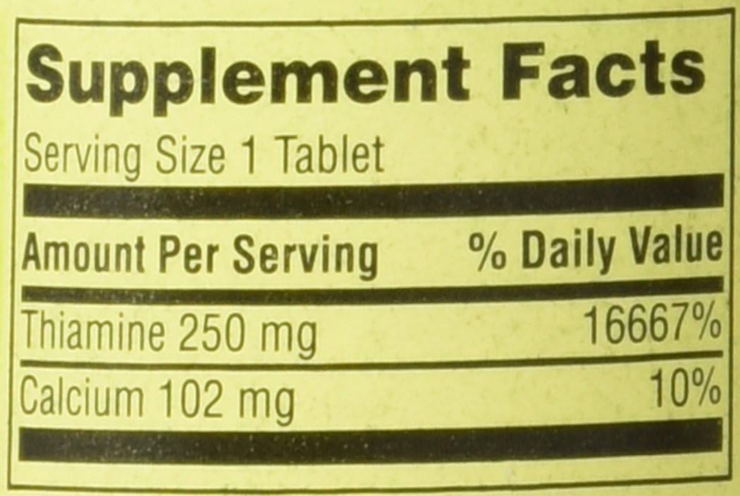 Spring Valley Natural Metabolism Support B1, 100 Tablets