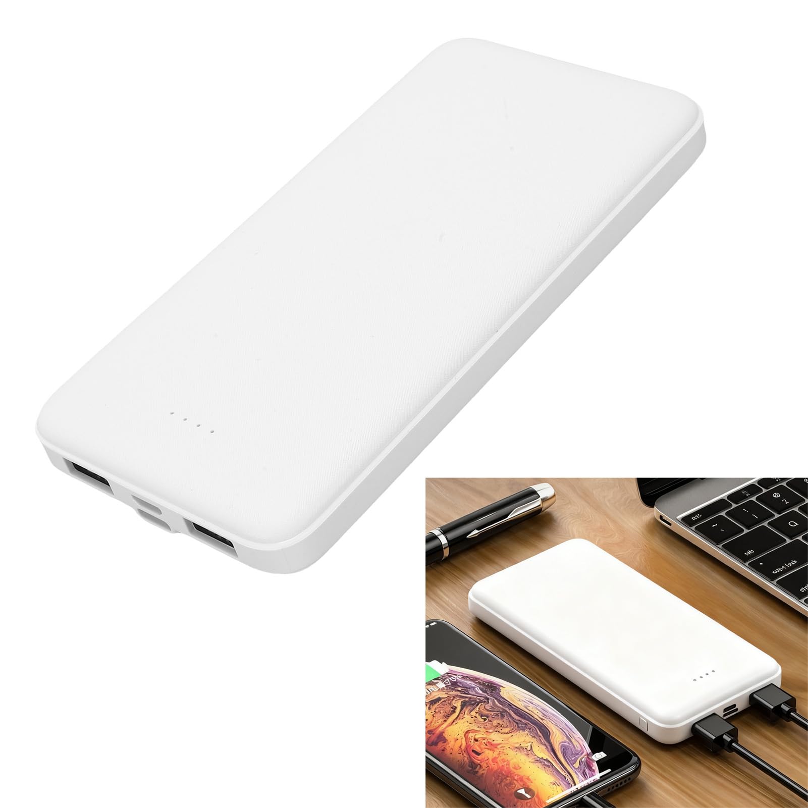 Pack de Batterie pour Gilet Chauffant 20000mAh, Batterie Externe Portable, capacité d'exécution étendue pour Hommes et Femmes, vêtements