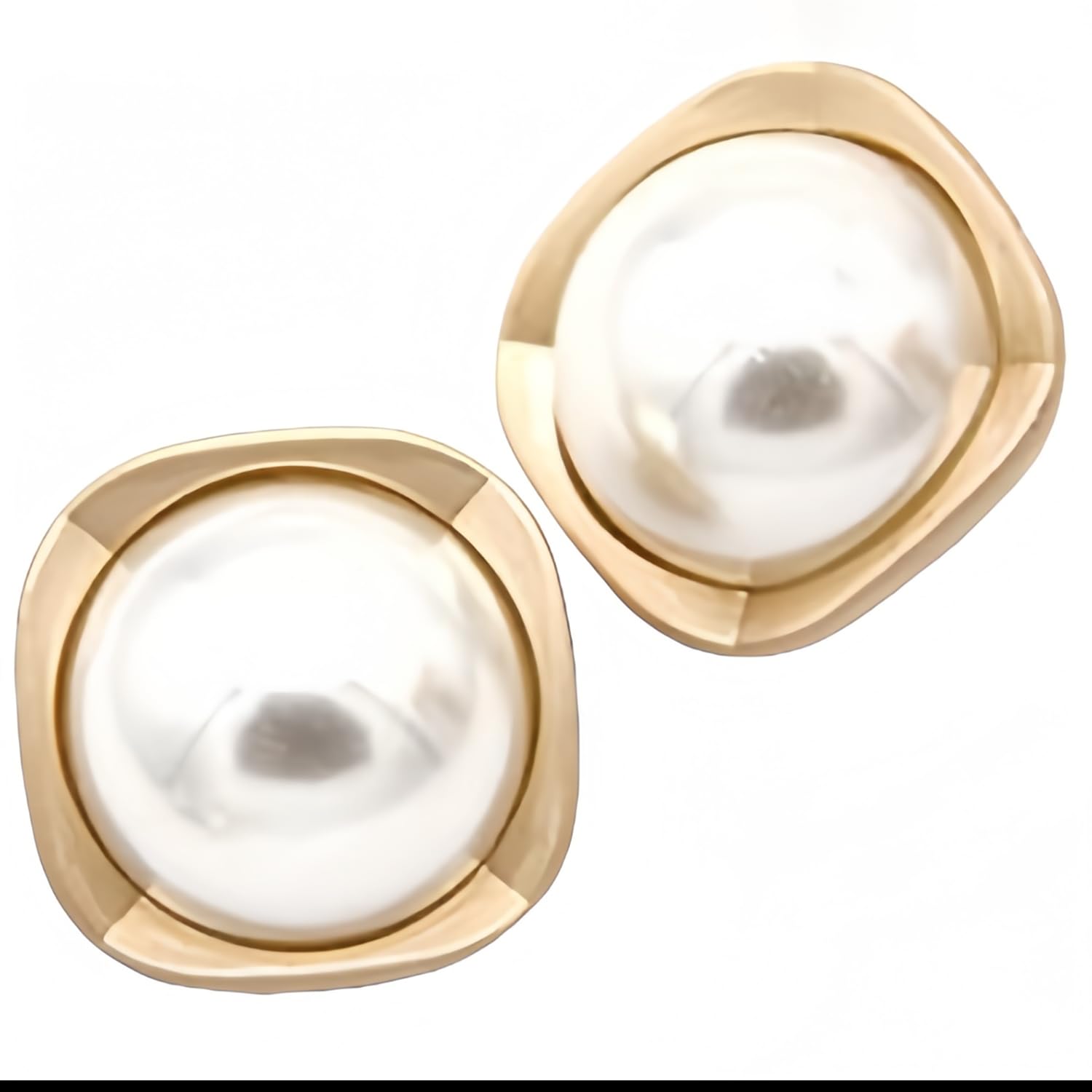 5 PCS Pearl Gold Metal Women Coat Buttons for Clothing Sweater Decoration Sewing Crafts Accessories