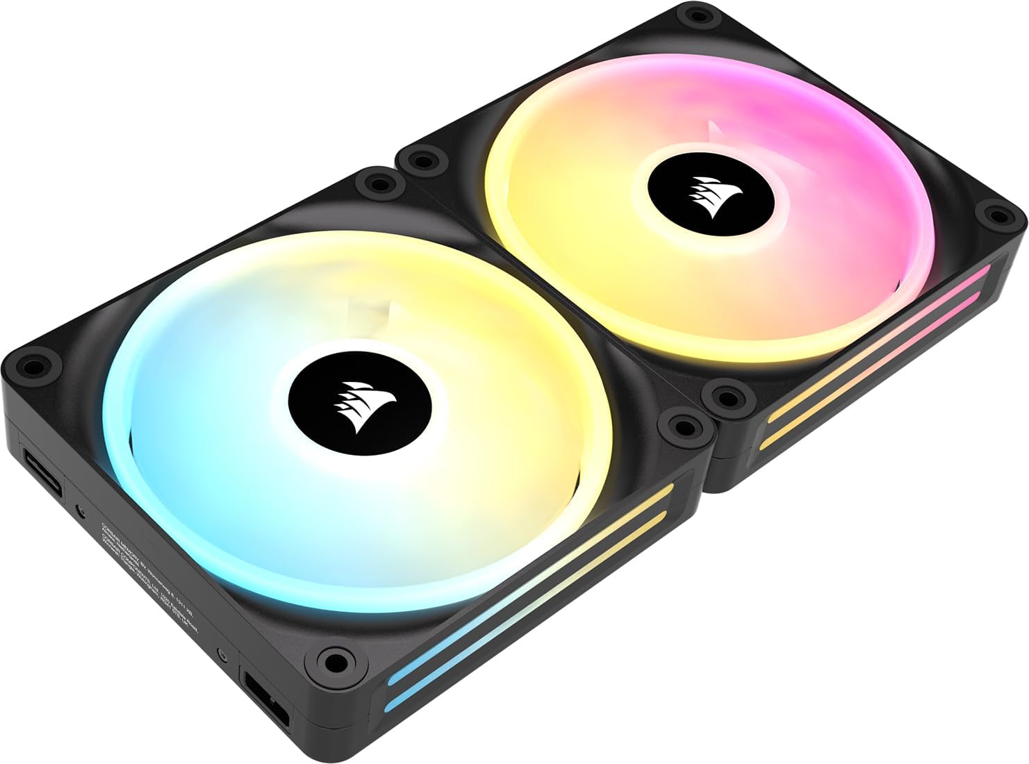 QX RGB Series, iCUE Link QX140 RGB, 140mm Magnetic Dome RGB Fan, Starter Kit