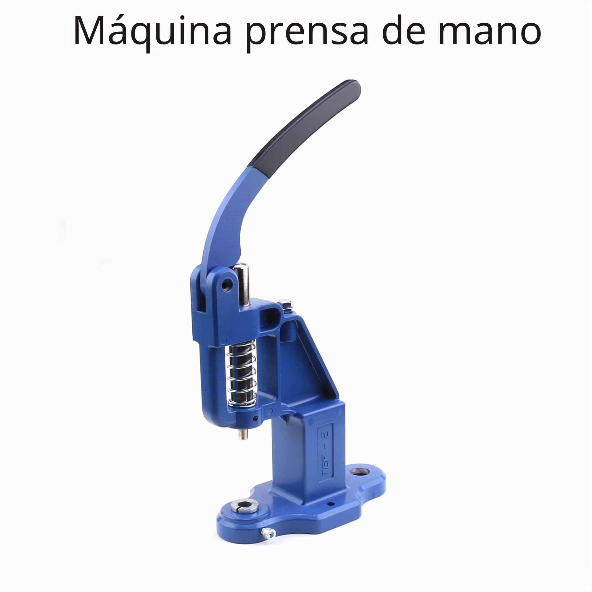 Cierre de botón a presión, remache, ojal, máquina de prensa manual con troqueles de ajuste, todo en un juego