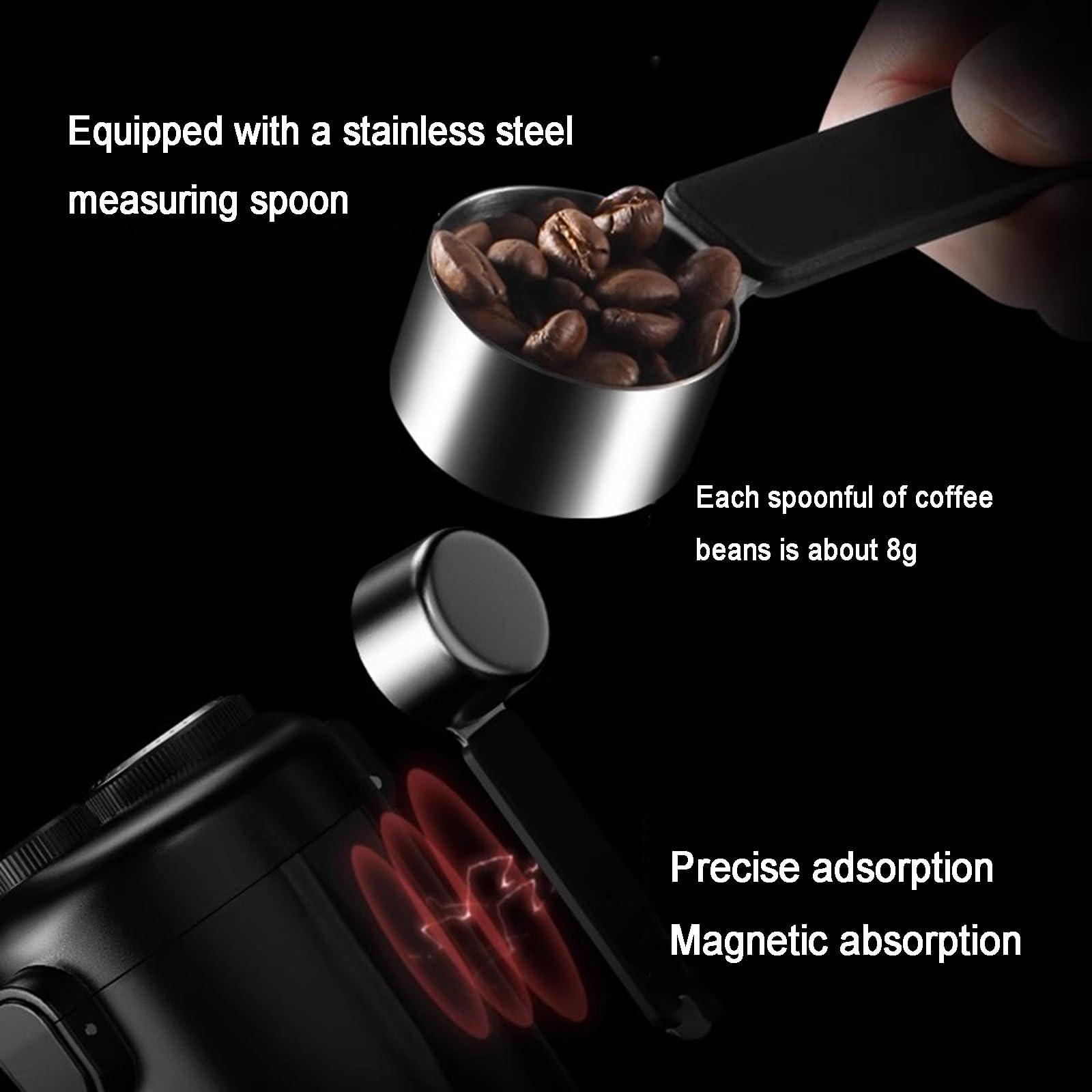 Luftdichte Dose Für Kaffeebohnen, 600 Ml Kaffee-Vorratsdose, Mit Feuchtigkeitsmonitor Und Datumsanzeige, Magnetischer Messlöffel, Für Bohnen, Kaffeesatz, Tee, Zucker