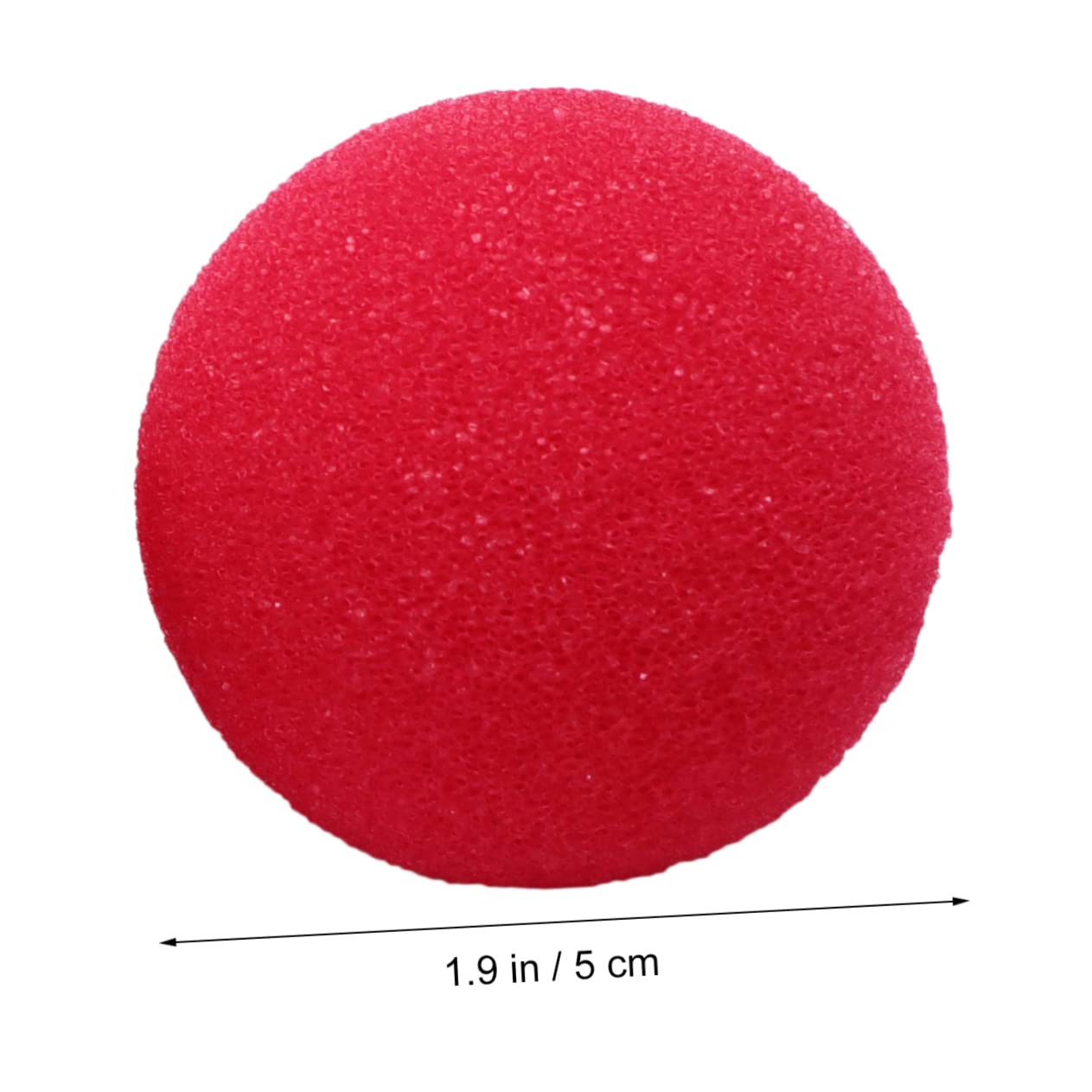 Yardwe 100 STÜCK Teiliges Rote Clownnasen aus Schwamm Lustige Kostüm Dekoration für Karneval Zirkus Cosplay Party für Erwachsene Langlebig und Einfach Anzubringen Zufällige Farbe