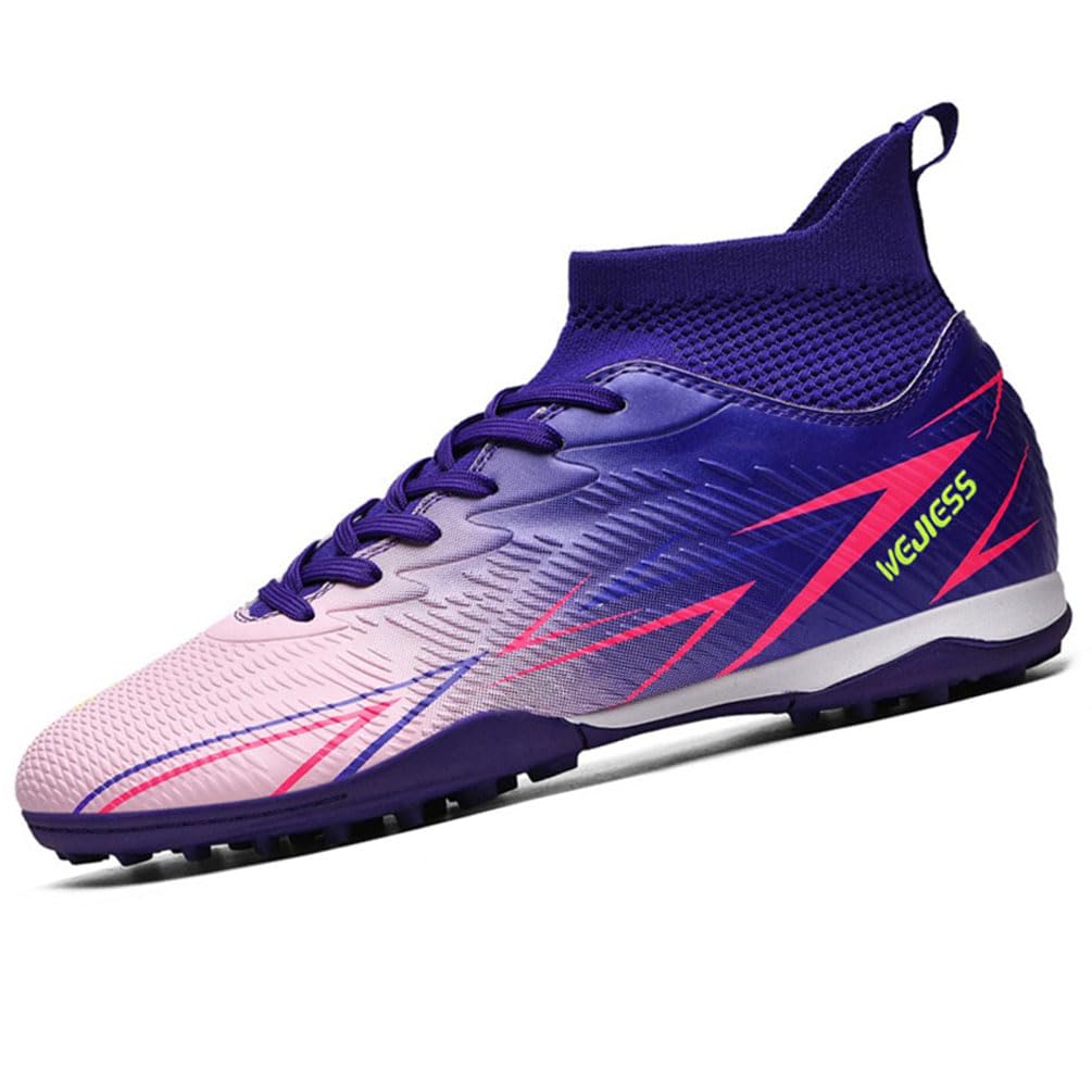 – Football Boots Men's High-Top TF Children's Studded Shoes Youth Football Shoes Athletics Training Shoes Indoor Sports Soccer Shoes Kids Astro Turf Boots