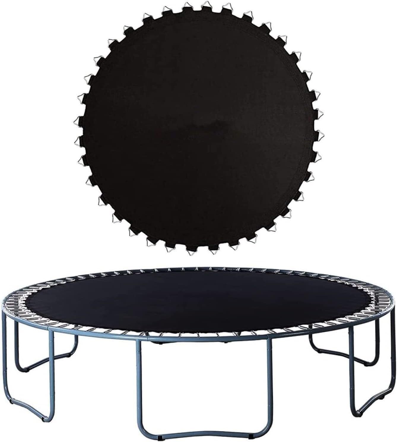 Trampoline Bouncing Mat, Trampoline Replacement Mat, Round Replacement Bouncing Mat for Indoor and Outdoor Use(10FT6ft- (36 Buckles))