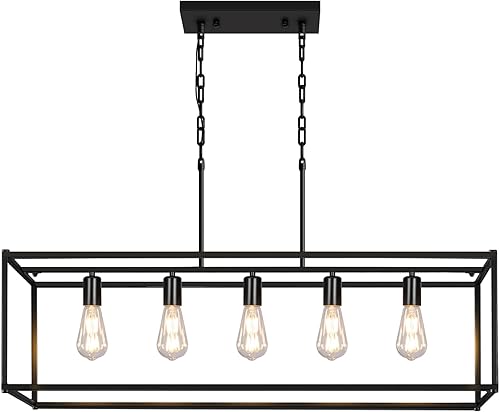 Miniatura 15 de Candelabro rústico de granja, lámpara colgante de 4 luces, altura ajustable, madera vintage marrón, iluminación colgante para entrada, isla de