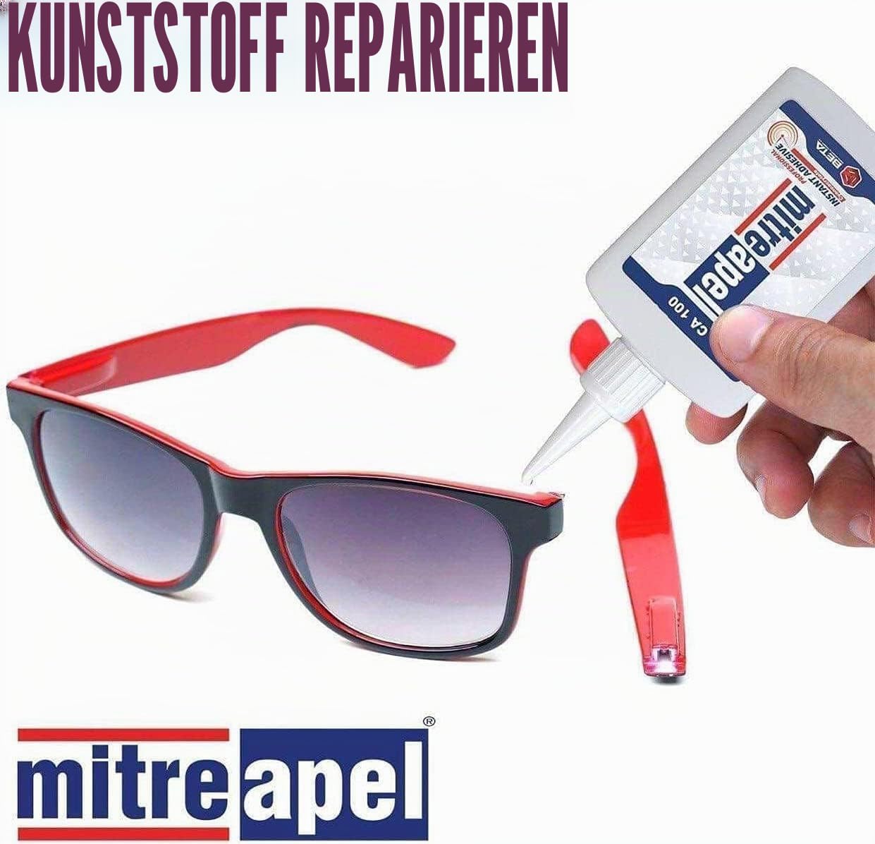 Mitreapel Superka-Kleber (3x100 gr) Mit Sprühkleberaktivator (3x400 ml) - Cyanoacrylat-Kleber Zum Basteln Und Bauen, Packung Mit 3 Stück