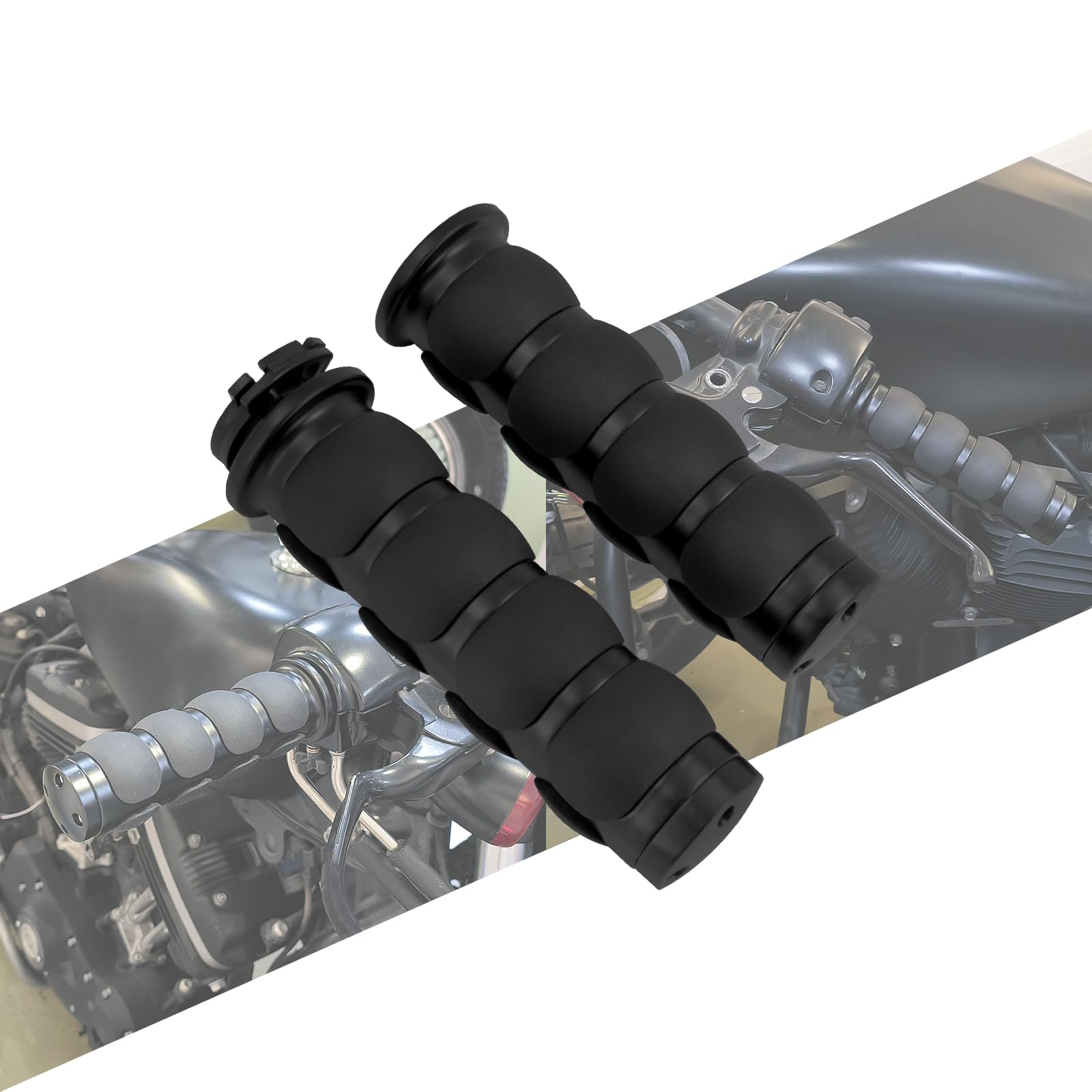 2,5 cm Lenkergriffe für Motorrad, 25 mm, Gasgriffe, Universal-Motorradlenker, Handgriffe, passend für Harley Touring Sportster Dyna Softail