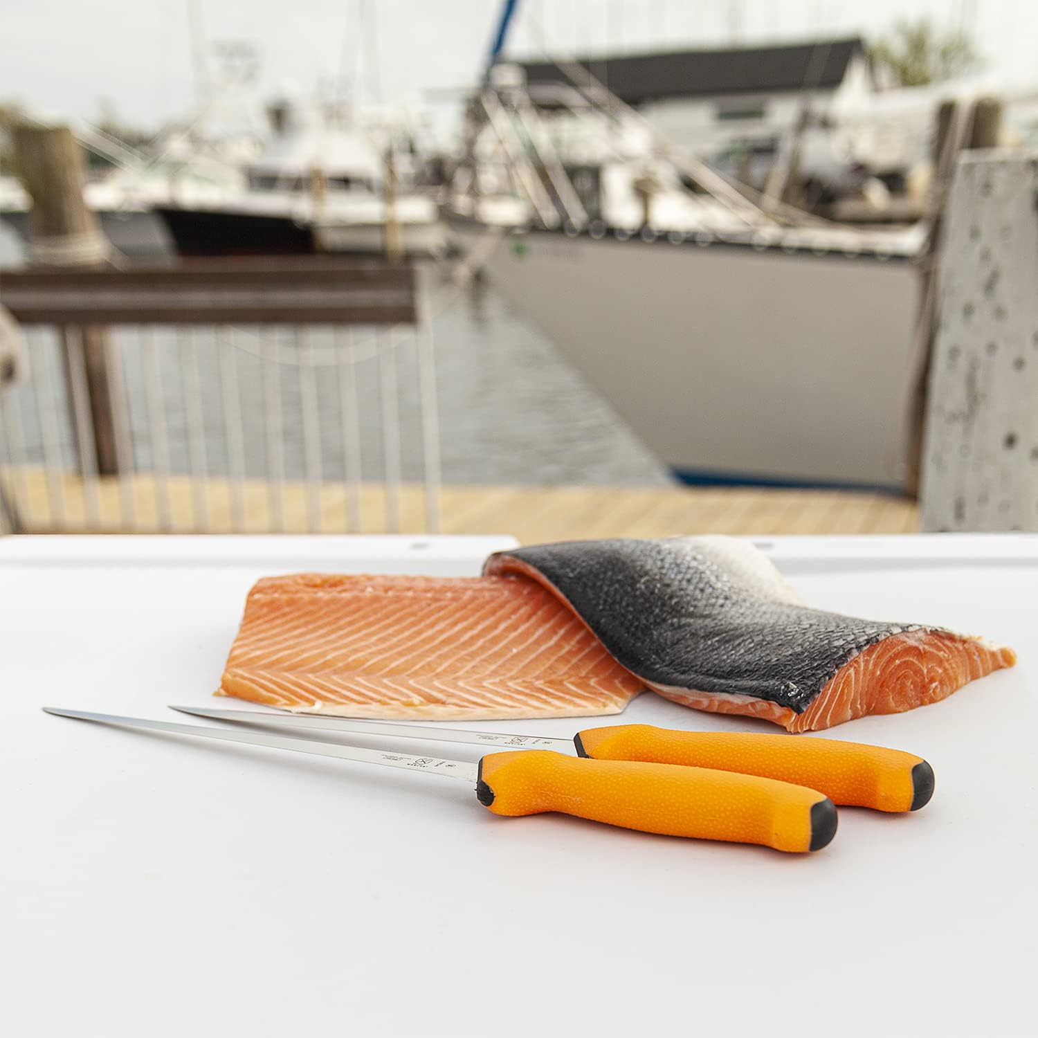 Mercer Culinary Mercer Sport M13804 Fishing Knife, 8" Fillet, Orange