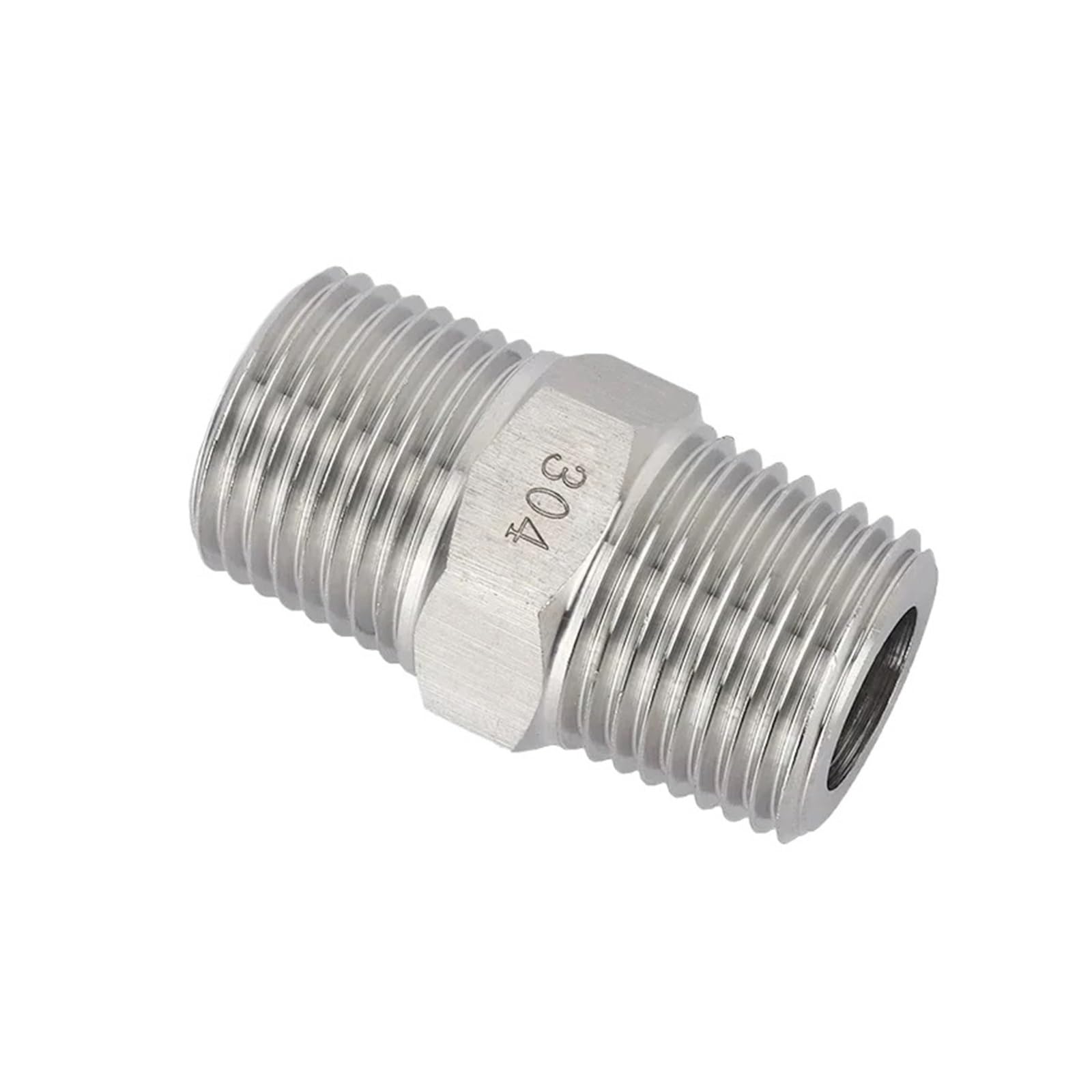 Hochdruck M 6 8 10 12 14-20 Metrisches 1/4" 3/8" 1/2" 3/4" NPT Außengewinde 304 Stianless Hex Nippel Reduzierstück Rohrverschraubung Anschluss(OD 5.5xID 4.5mm)