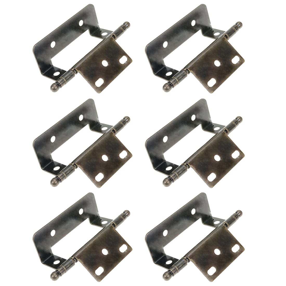 Buy Antrader 6 Pcs Bronze Full Inset Partial Wrap Hinges 3.5