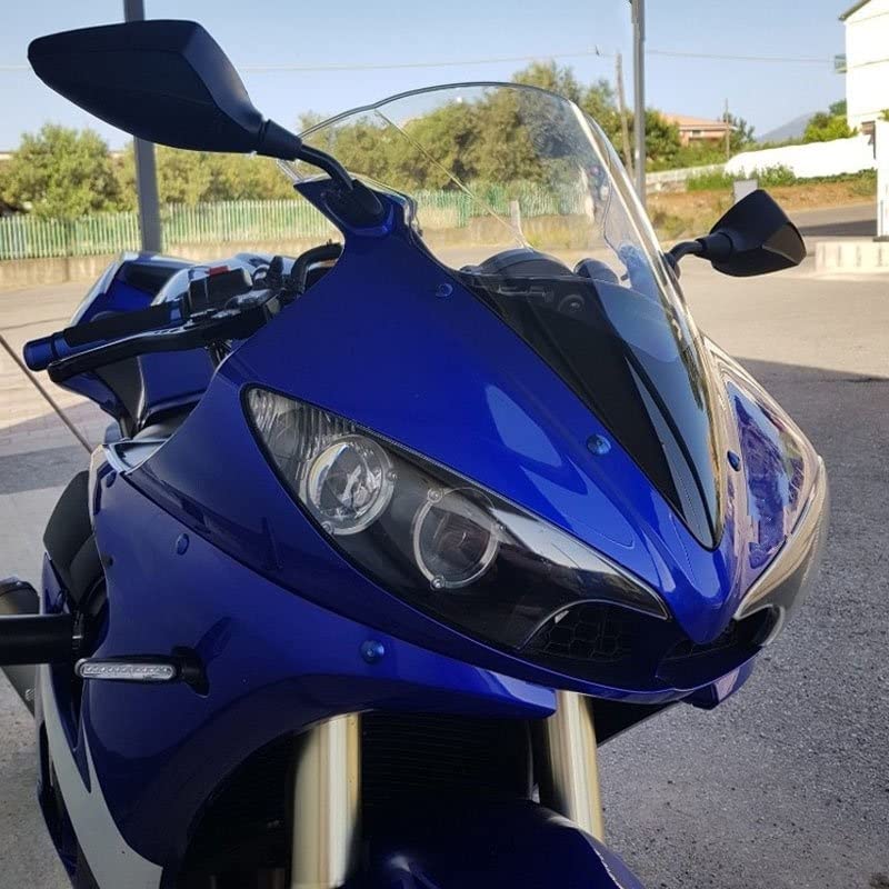 Déflecteur D'air Pare-Brise Double Bulle Moto Pour YZF R6 YZFR6 2006-2007 Accessoires De Carénage Et Déflecteur Pare Brise(Silver