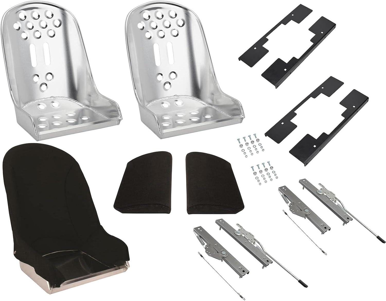 Lightened Bomber Seat, Pad and Cover w/Sliders