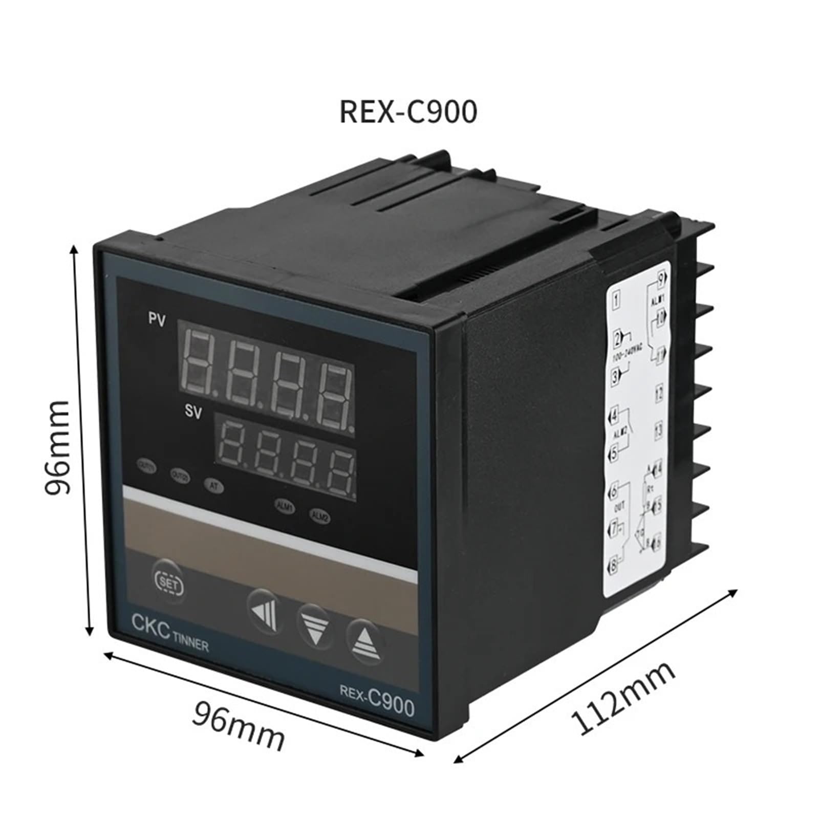 Regolatore di temperatura PID REX-C100 Display digitale Termostato SSR Uscita relè REX C400 C700 C900 110V-220VAC KEJ PT100 CU50(C900-VAN)