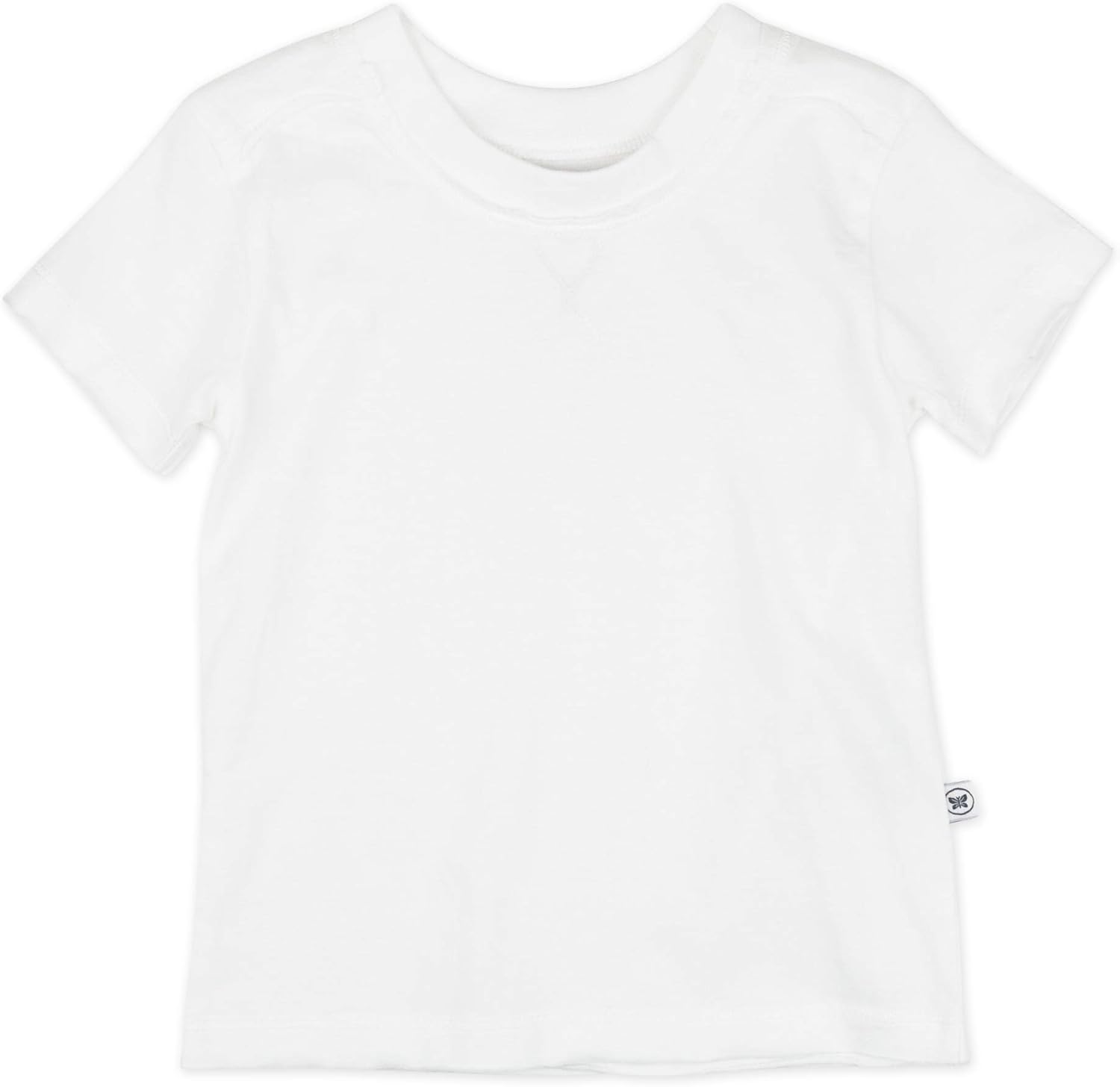 HonestBaby Unisex-Baby 5-Pack Short Sleeve T-Shirts 100% Organic Cotton Baby, Toddler, Little Kid, Boy, Girl, Unisex