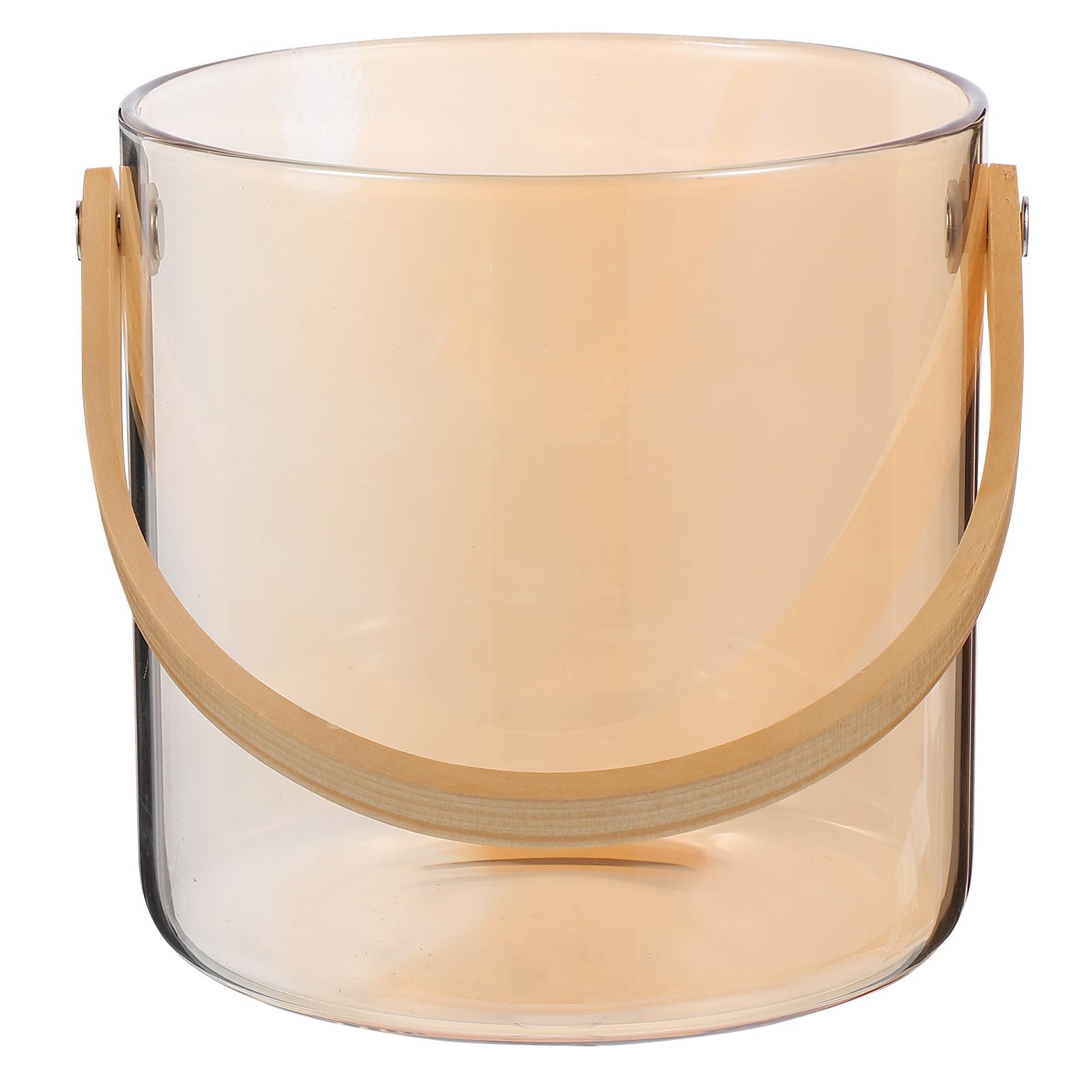 Amosfun Glas Aufbewahrungskorb Mittel 1500 Ml mit Griff Vielseitiger Obstkorb und Weinkühler Temperaturbeständig für Snacks Zuhause Büro und Outdoor