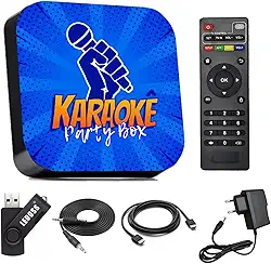 Karaokê Party Box Azul Com Pontuação + De 2000 Músicas Completo (Não Precisa Internet)