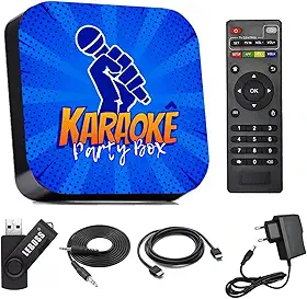 Karaokê Party Box Azul Com Pontuação + De 2000 Músicas Completo (Não Precisa Internet)