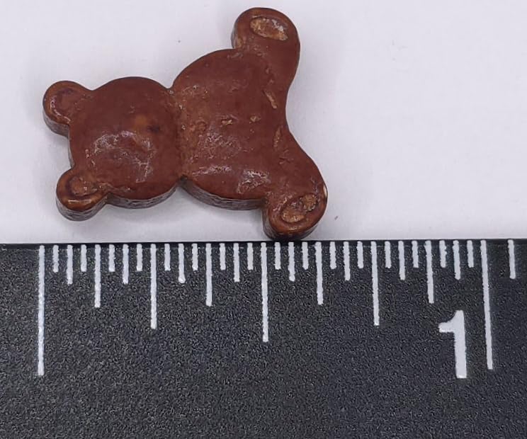 Miniatura 4 de NCS Gránulos de caramelo comestibles de osos de peluche marrón y crema, 8 onzas