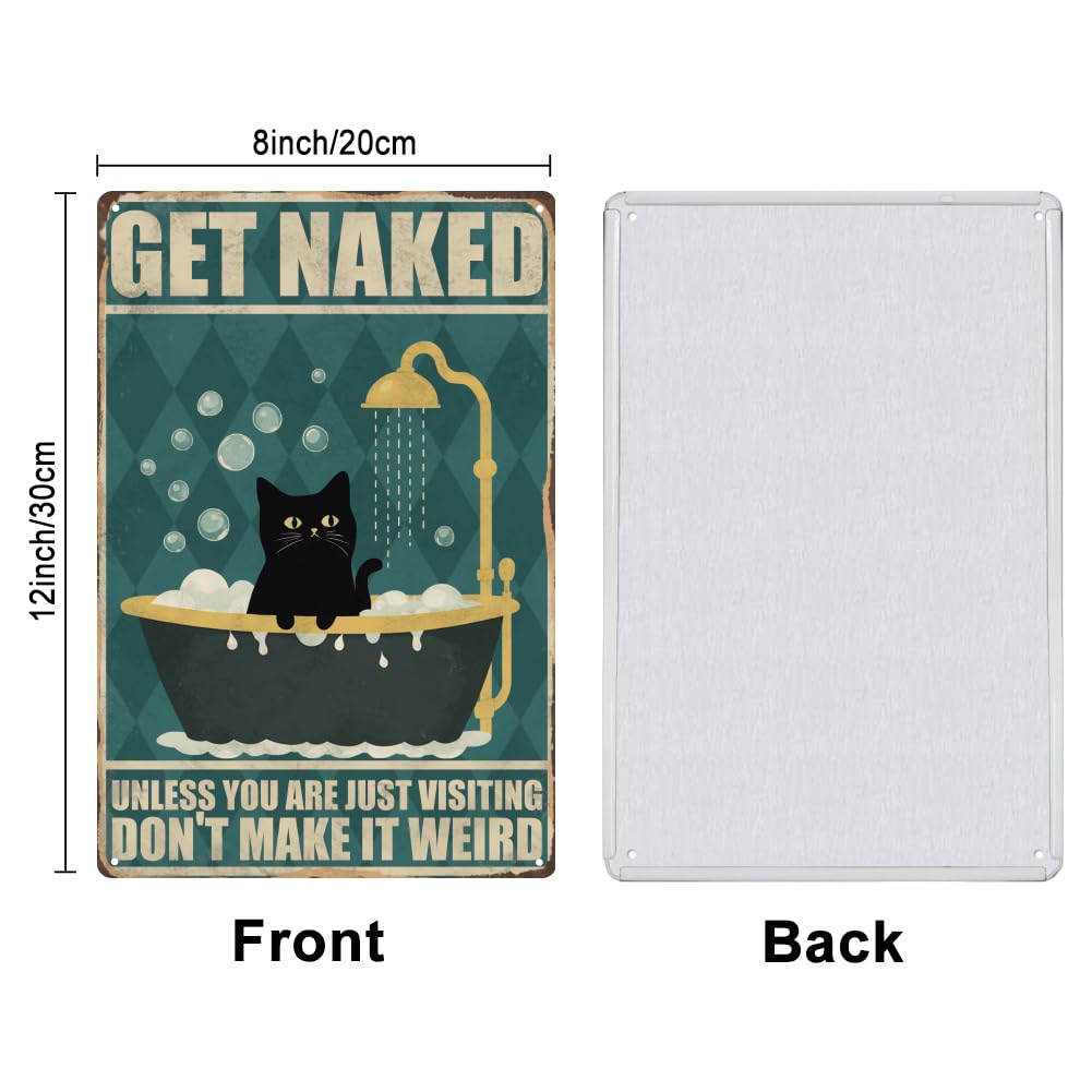 SUPERDANT Plaque Metal Vintage pour Salle de Bain avec Chat Noir Plaque Murale Decorative pour Se Déshabiller Affiche Vintage pour Salle de Bain Panneau Decoratif Exterieur Metal SUPERDANT Plaque Metal Vintage pour Salle de Bain avec Chat Noir Plaque Murale Decorative pour Se Déshabiller Affiche Vintage pour Salle de Bain Panneau Decoratif Exterieur Metal