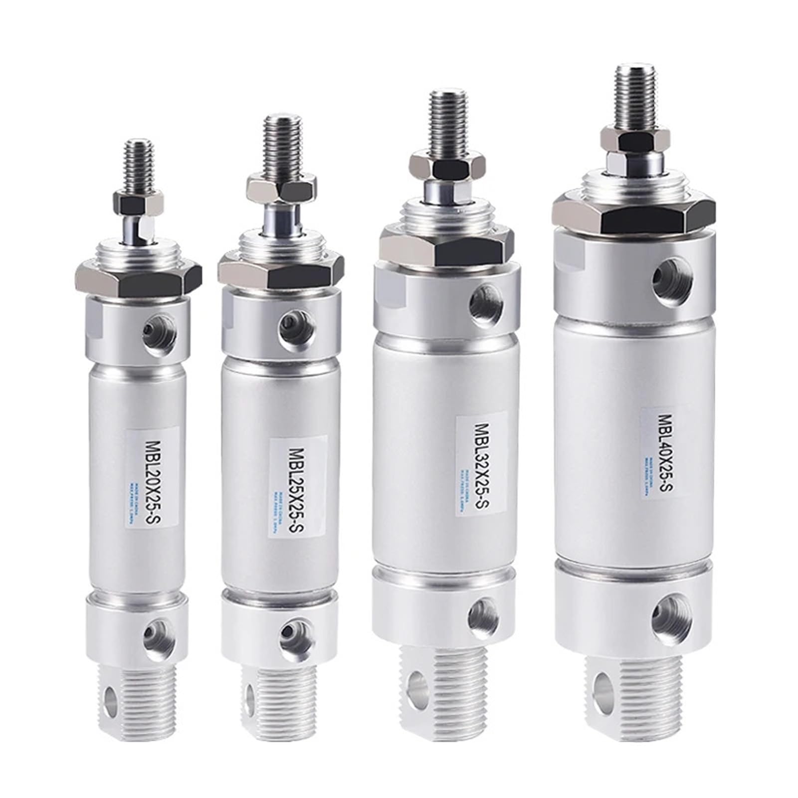 Cilindro neumático compacto de 25 mm para solucionar problemas de espacio en maquinaria