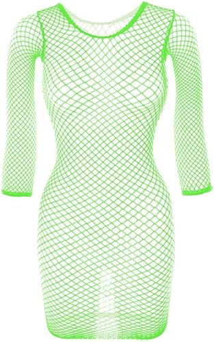 Lencería elástica de malla para mujer, sin costuras, ropa de dormir, talla libre