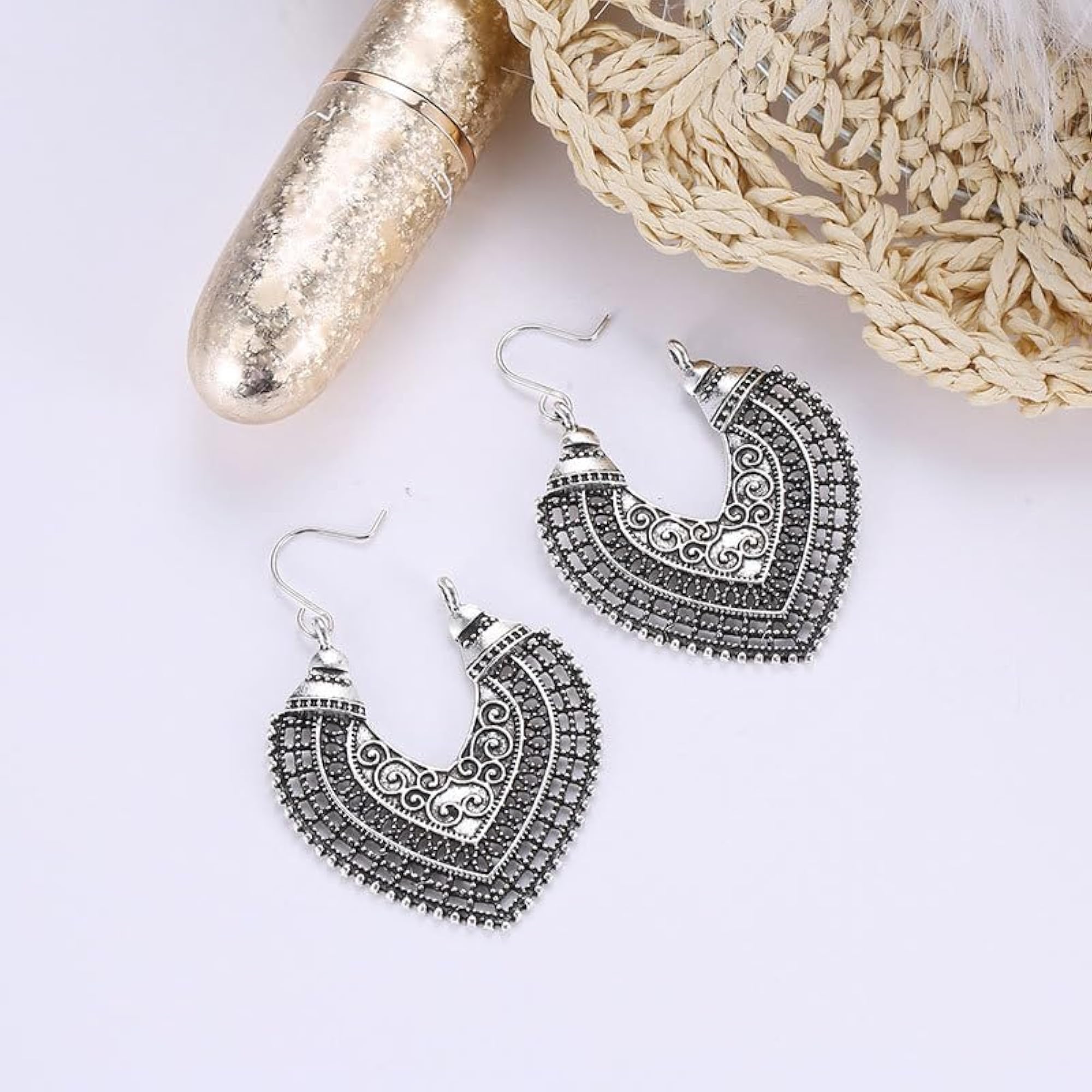 Women's Intricate Bohemian Style Drop Earrings