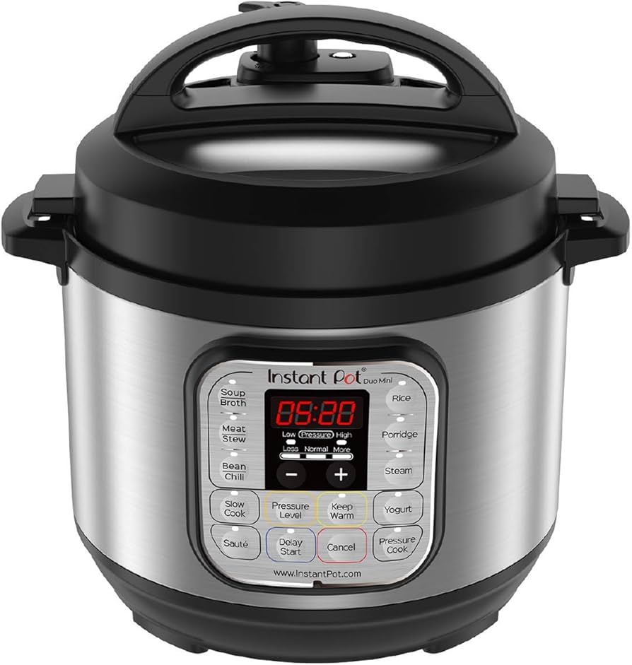 Instant Pot Duo 7-in-1 Mini Electric Pressure Cooker, Slow Rice Cooker, Steamer, Sauté, Yogurt Maker, Warmer & Sterilizer, Includes Free App with over 1900 Recipes, Stainless Steel, 3 Quart