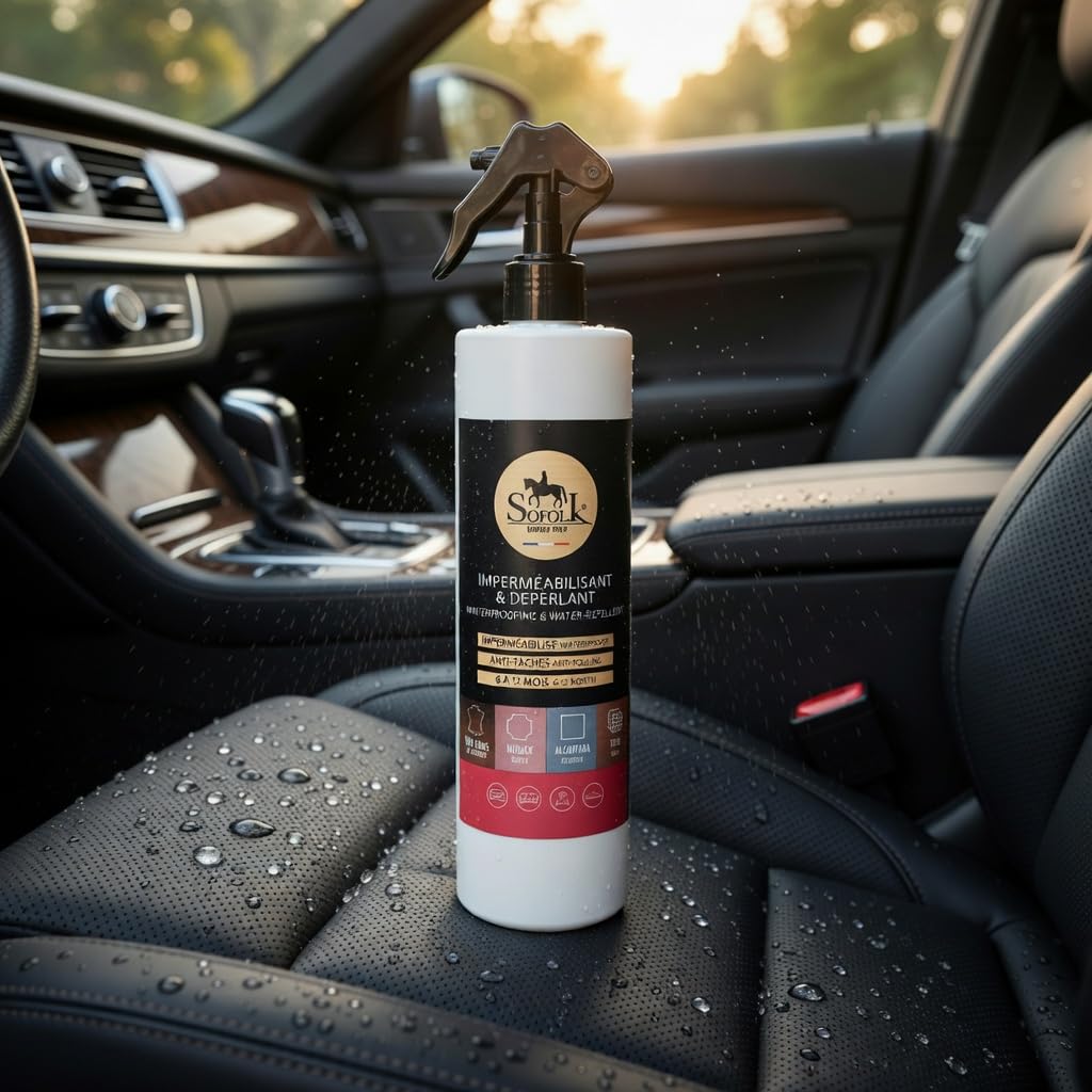 SOFOLK - Impermeabilizante Extremo | Spray repelente al agua | Ideal para la protección de todas las superficies: Cuero, Tela, Nubuck, Zapatos, Baloncesto, Sofás, Bolsa, Chaquetas 1000ml