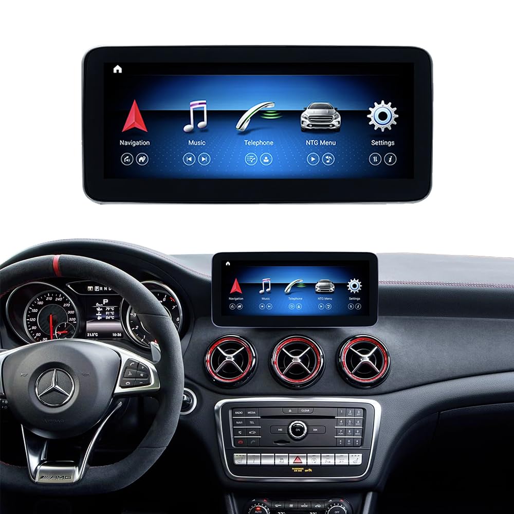 ZBARK Android 13 Car Radio 12.3 Inch Touchscreen for Mercedes Benz GLA CLA A Class X156 C117 2016 2017 2018 NTG5.0 Support Wireless Carplay Android Auto GPS Navigtaion