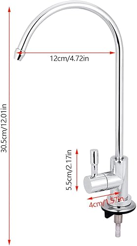Miniatura 3 de Grifo de fregadero de cocina, grifo de barra de una sola manija, grifo de cocina de aleación de zinc con cuello de ganso giratorio de 360° grifo de