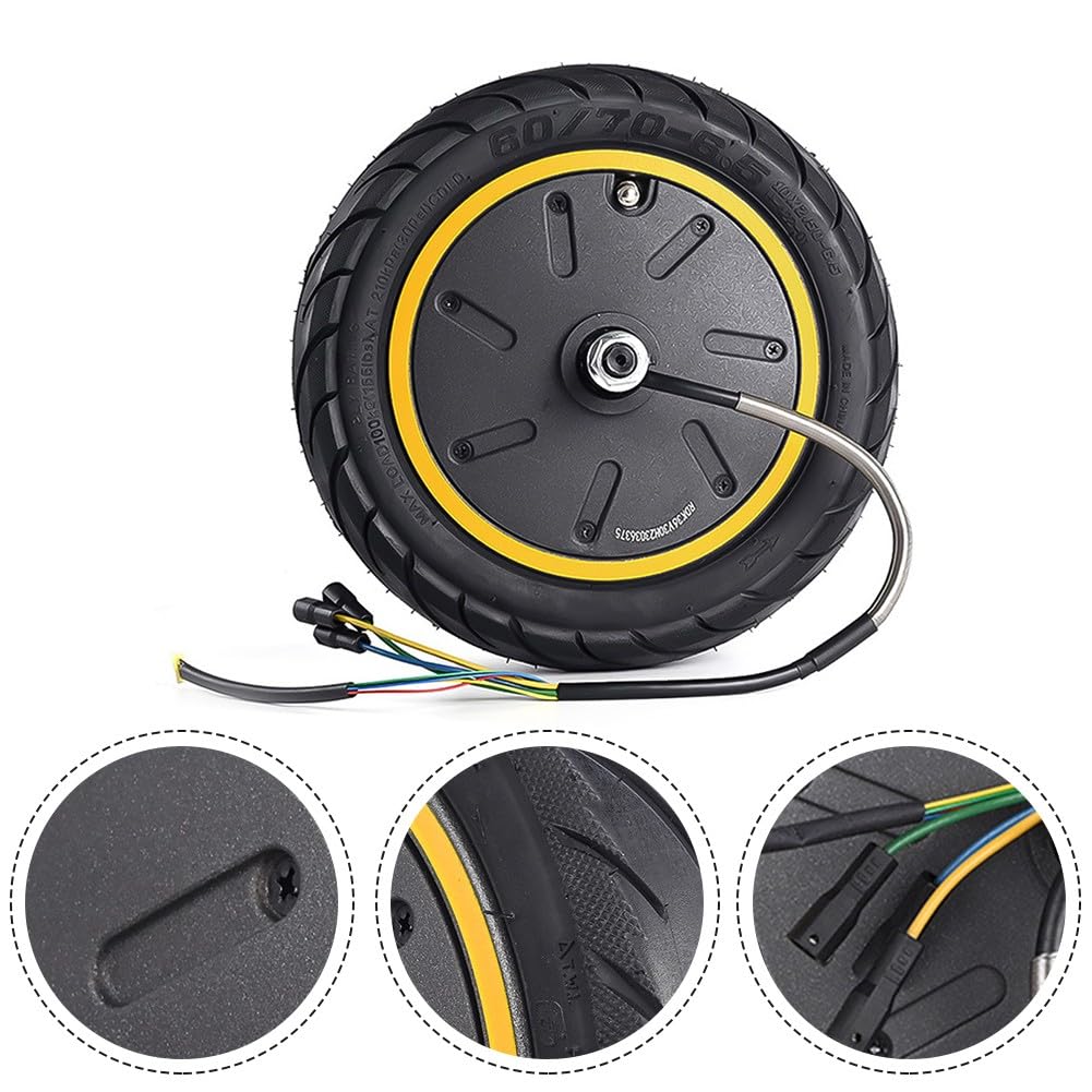 Lecreatekit Roue de moteur arrière 36 V 350 W pour Segway pour ninebot MAX - Moteur de rechange en caoutchouc et métal haute résistance
