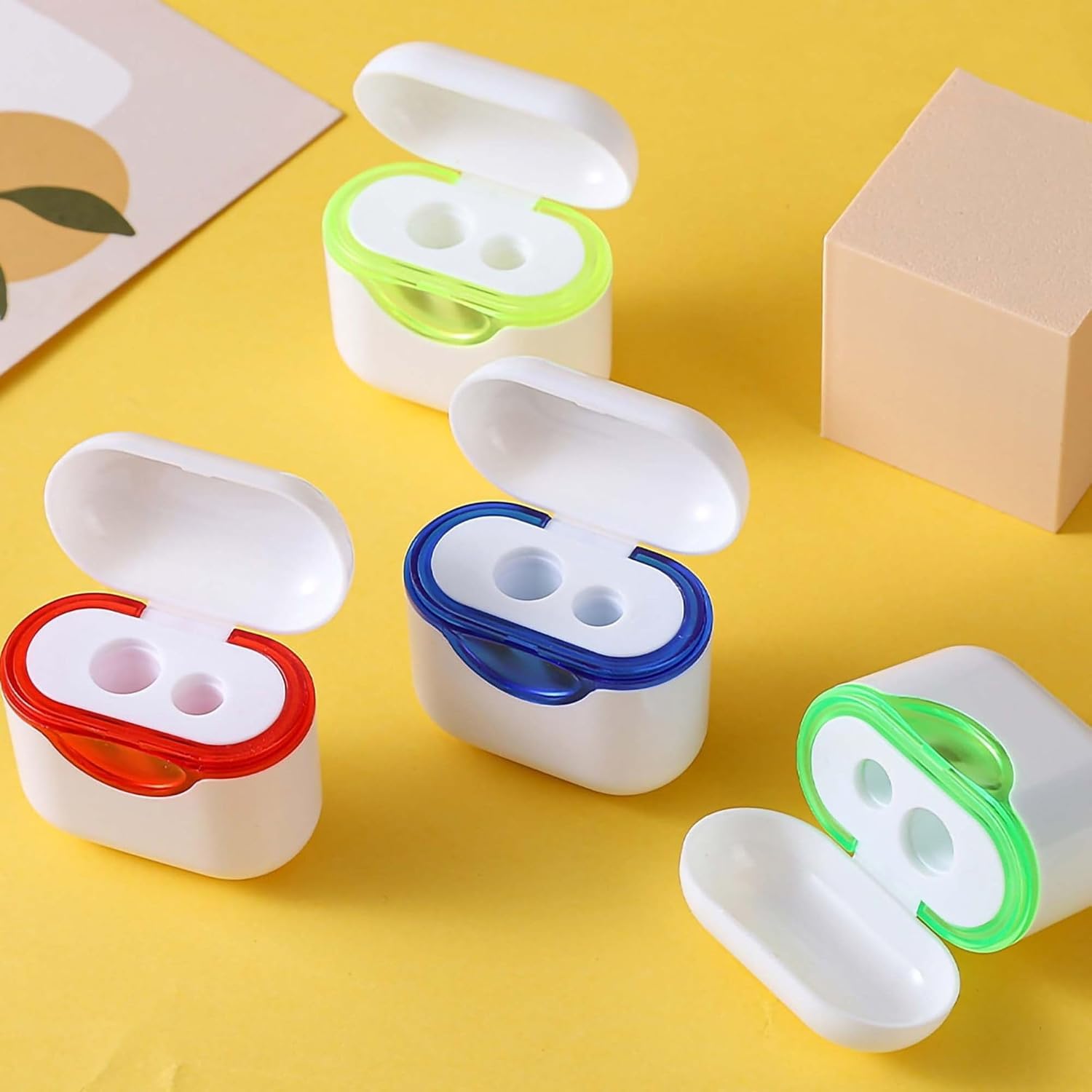 Wireless Earbud Style Pencil Sharpener Funny Desktop Gift Multicolor (1 PC) 4